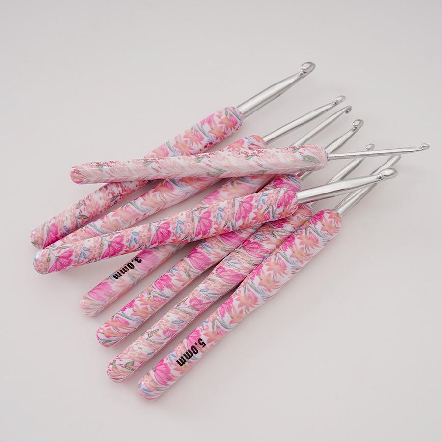 New Knitting Tool Set Crochet, Printed Aluminum Crochet Hand Tool Crochet Set OPP Bag
