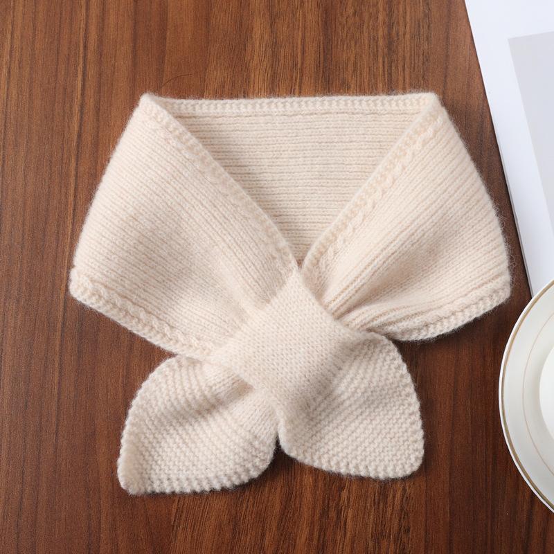 Autumn Winter Scarf Minimalist Solid Color Knitted Small Scarf Winter Neck Scarf Outdoor Skiing Gifts For Women Outdoor Cycling