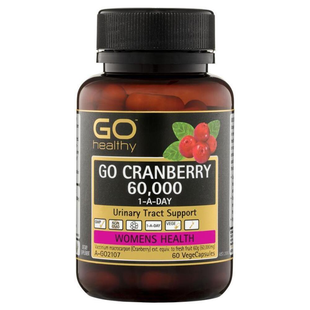 GO Healthy Cranberry 60000 60 Vege Capsules