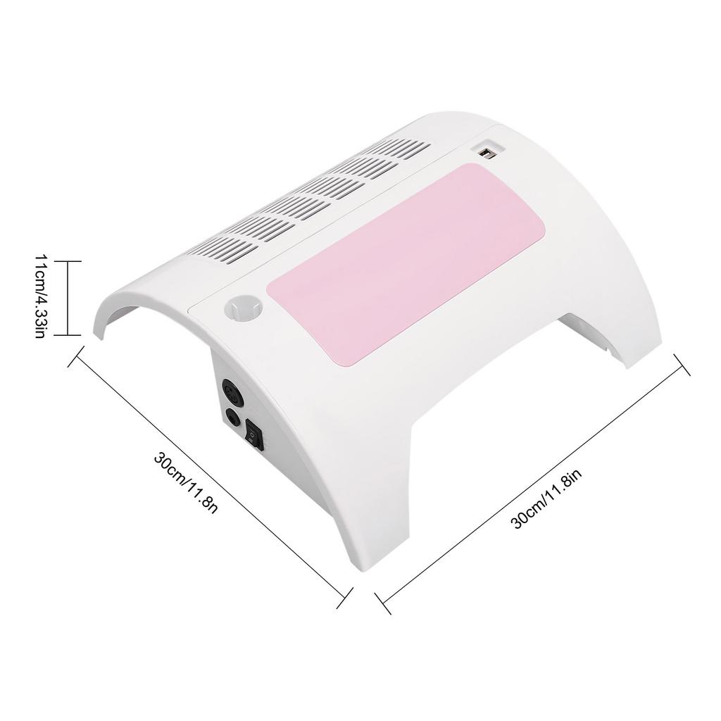 5 in 1 Nail Lamp, Nail Dust Collector with Nail Drill Hand Rest and LED Desk Lamp, LED Nail Lamp for Gel Polish for Nail Salon