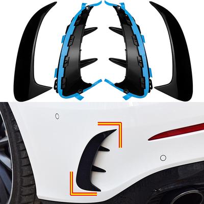 For Mercedes A Class W177 Sedan A180 A200 A220 A250 A35 2019 2020 2021+ Rear Bumper Trim Lip Side Fender Canards Fin Splitter