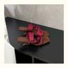 Summer New Fashion Versatile Niche Design Sense Retro Wedge Sandals Square Head Open-toed High-heeled Cool Slippers
