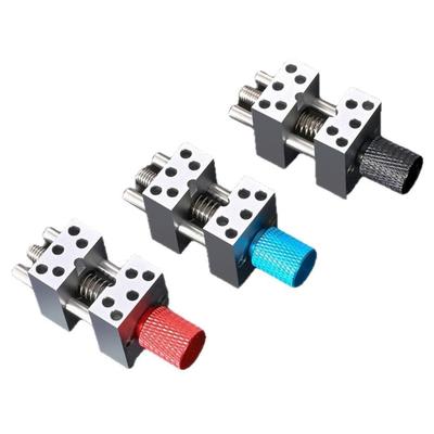 Aluminum Alloys Mini Vise Clamp Adjustable Width Drill Press Vice for Jewelry Model Making with 10 Alternative Holes