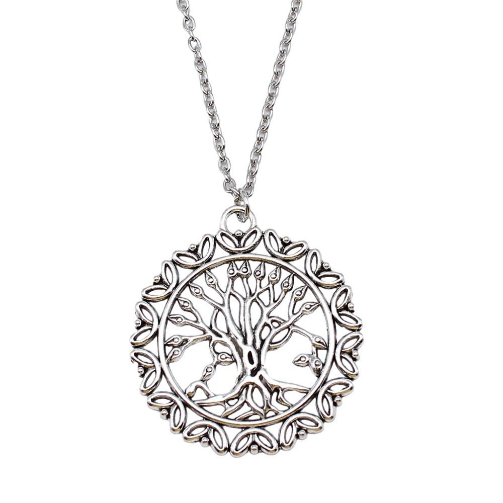 Tree of Life Pendant Openwork Necklace Nature Boho Celtic Jewelry 45cm or 70cm long chain