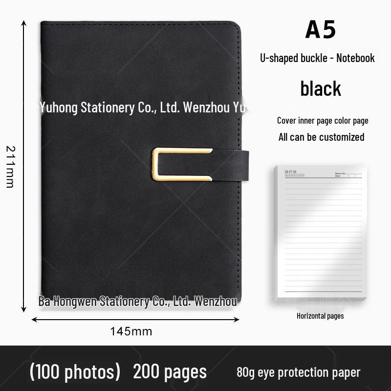Custom Logo Business Notebook Gift Set with Buckle