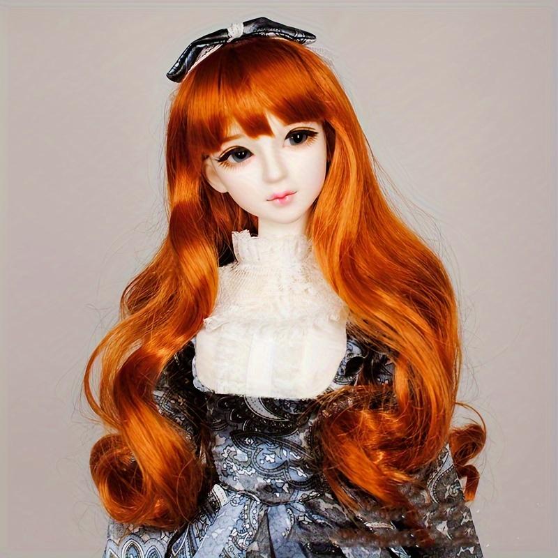 1pc Exquisite 1/3 BJD Doll Head (PVC) - Unpainted DIY Model for Makeup Practice & Doll Craft Ornaments