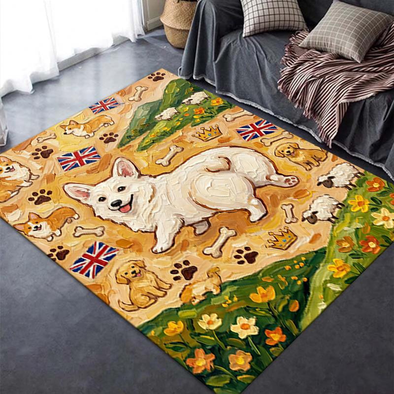 2025 New Cute Puppy Carpet Rug for Living Room Bedroom Home Sofa Decoration,Kids Play Non-slip Floor Mat