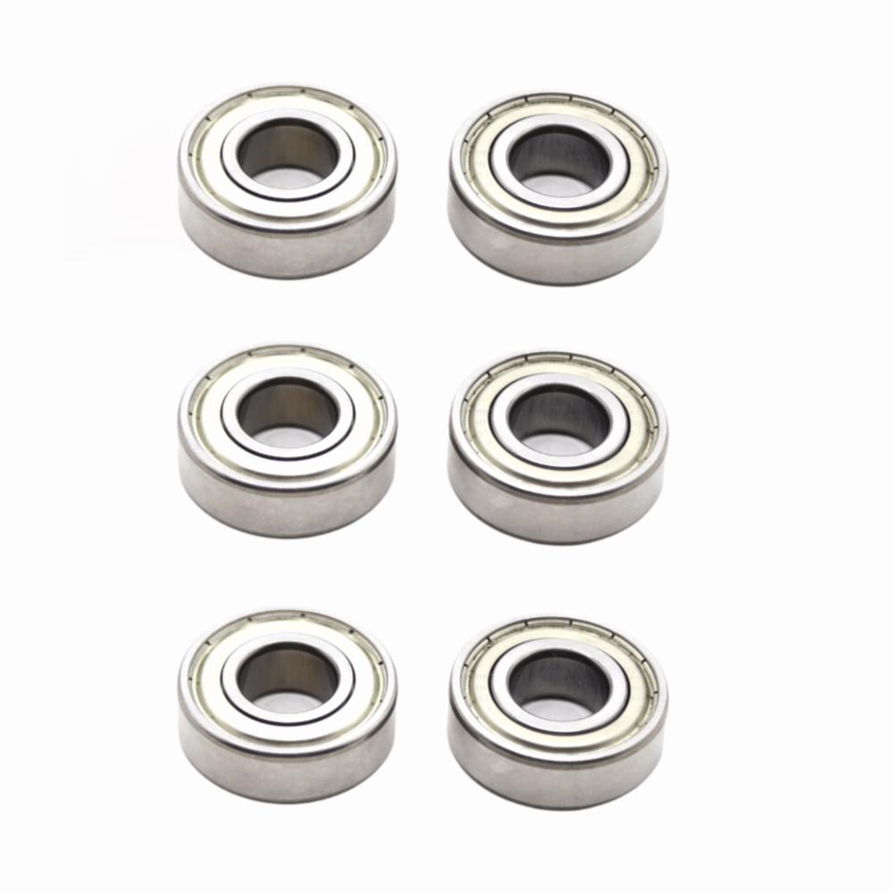 6pcs 6202ZZ Deep Groove Ball Bearings 15 x 35 x 11mm Double Shielded Bearings For Industrial Use