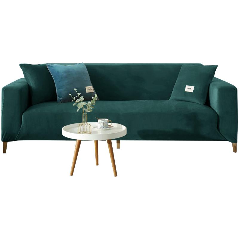 1pc Velvet Sofa Cover Winter Warmth Sofa Protection Cover Elastic Fabric Anti-slip Sofa Slipcover Pet Scratch Sofa Cushion Cover