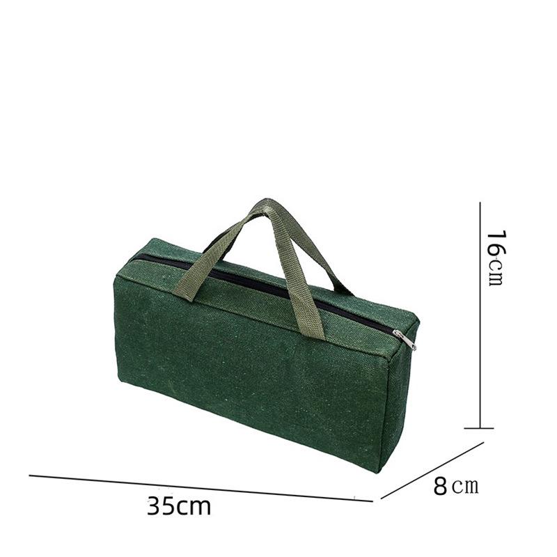 Thickened Canvas Electrician Tool Bag for Screwdrivers & Hardware