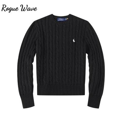 RogueWave Autumn and Winter Women's Sweater with Round Neck Pullover Thickened Long Sleeved Knitted Sweater