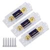 Limnyves 3pcs ANL Fuse Holder Bolt-On Fuse Car Fuse Holder Fusible Link with Fuse 80A Fuse AMP