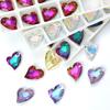17mm Austria 6261 Devoted 2 U Heart Pendant Loose Rhinestone Charms Beads for Jewelry Making Bracelet Necklace Earrings DIY