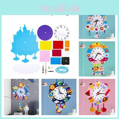 Safe And Colorful Diy Handmade Wall Clock For Kids' Brain Development