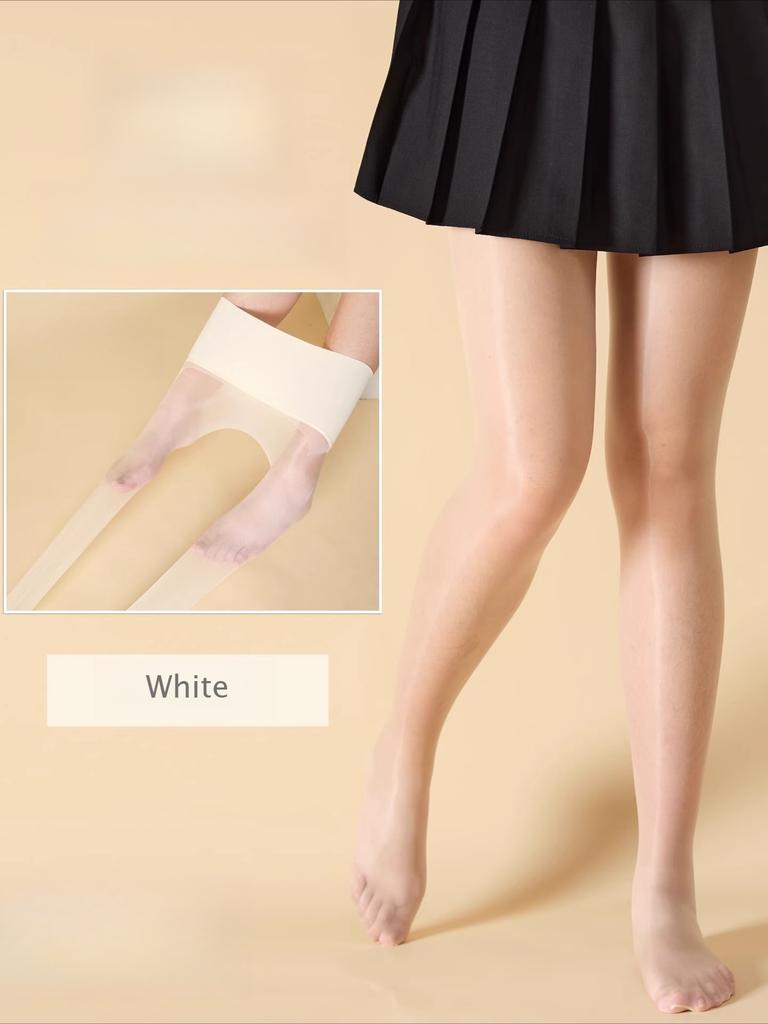 Seamless 5D Ultra-Thin Pantyhose for Women Sexy Tight Fit Oil-Shiny Transparent Stockings Breathable  Clubwear Medias