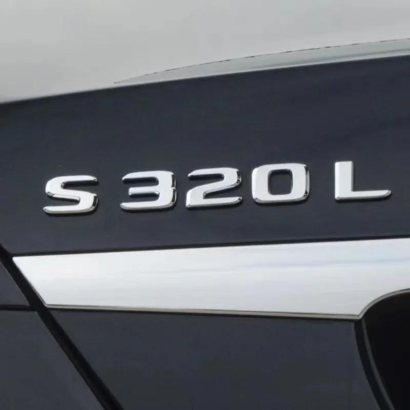 Car Trunk Letters Logo Emblem Badge Decals Sticker For S Class W222 W223 S300 S350 S400 S500 S600 S63 S320 S450