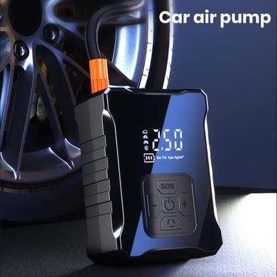 Tire Inflator Portable Air Compressor with Digital Display High Power Rechargeable Portable Electric Air Pump Tire Pressure Gauge