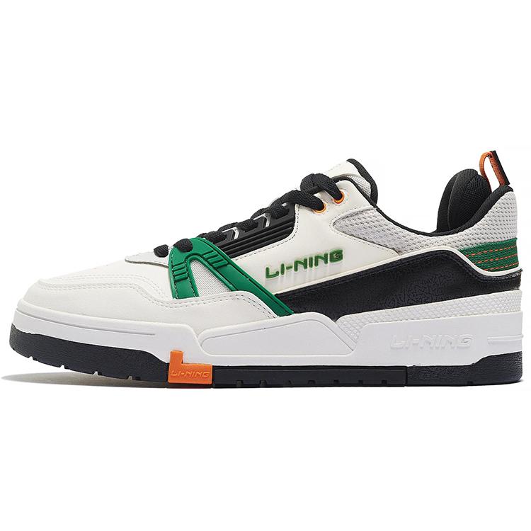 

new LiNing 001 BTC Cushioning Anti Slip And Wear Resistant Low Top Sports Casual Shoes White Green 44