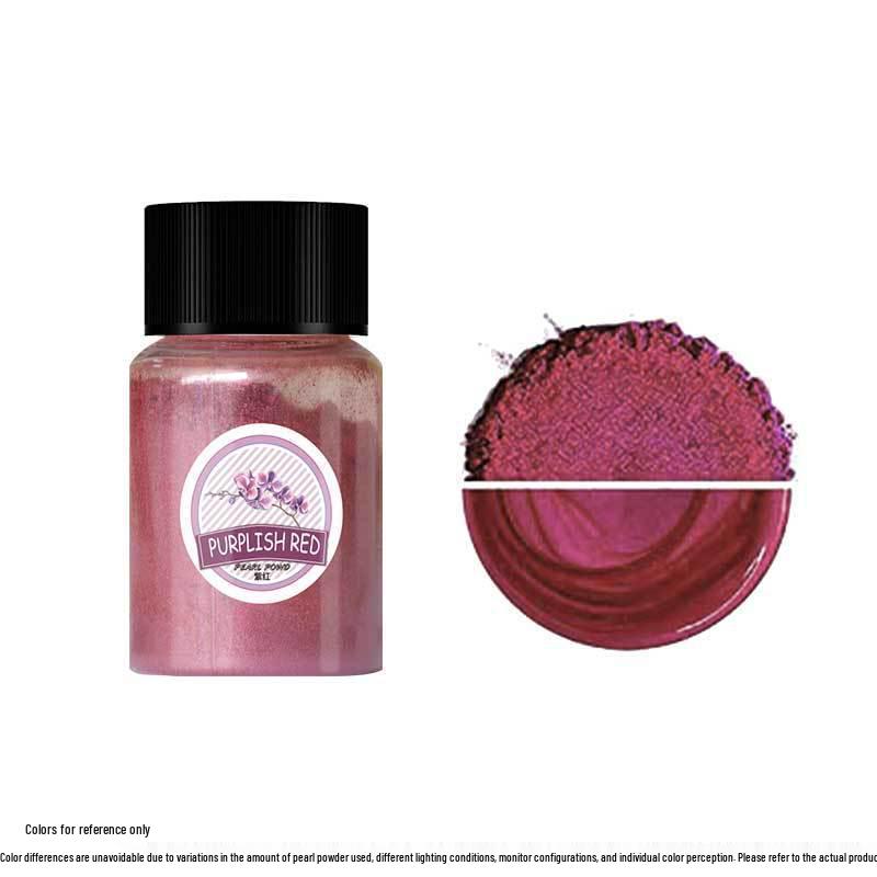 Mermaid Slime & Epoxy Mica Powder - 30 Colors Pearlescent Crystal Clay in Large Bottle