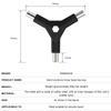 6 In 1 Bike Hex Allen Wrench Y Shape 3 Way Interchangeable Bits Carbon Steel Bicycle Hand Repair Tool Kit T25 Ph2 Screwdriver