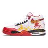 Nike Flight Legacy Stirrups And Career Success Cushioning Mid top Vintage Basketball Shoes Men's Red White BQ4212-100(Team767-)