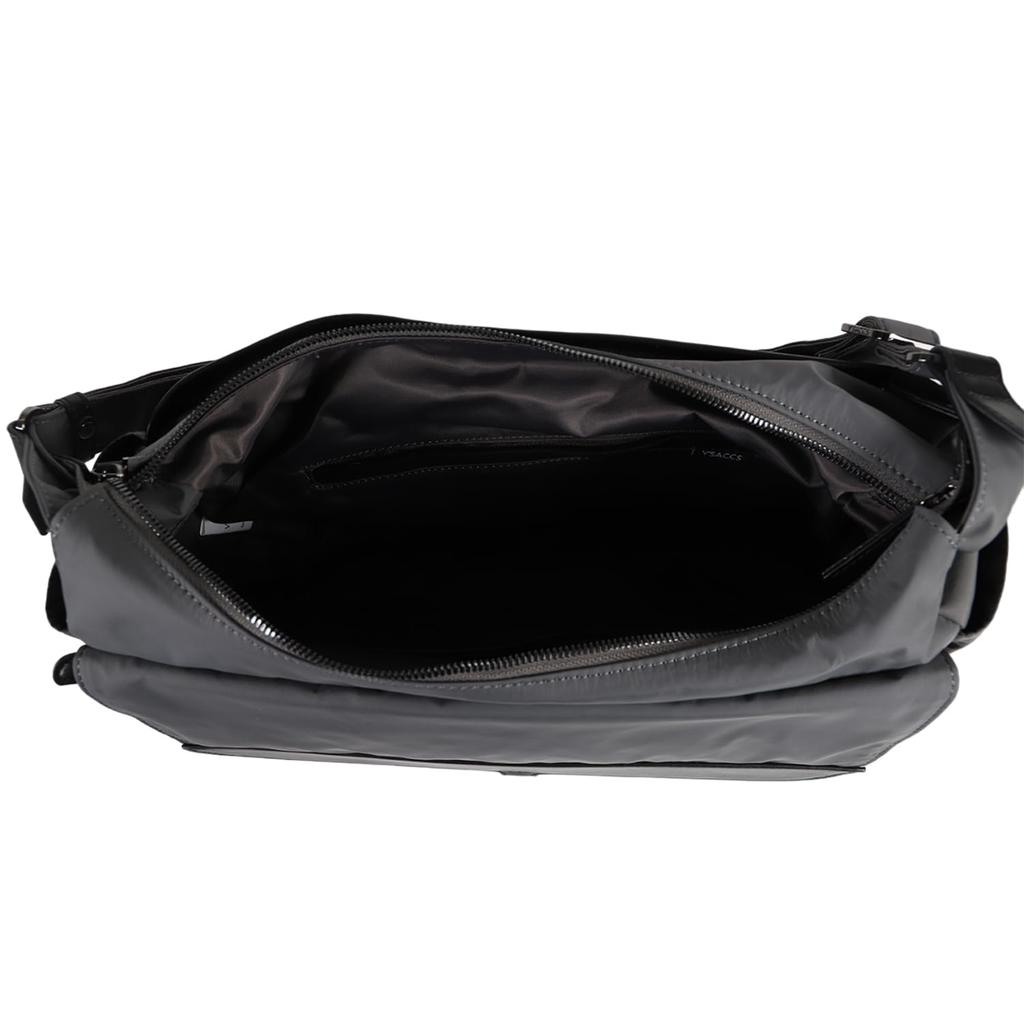 Isaac Military Flap Shoulder Size Bag, M, DGY(15)