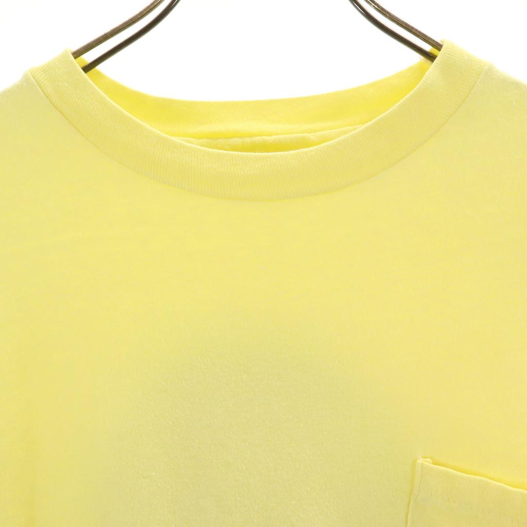 OLD 90s Short Sleeve T-shirt Single Stitch Pocket T-Shirt Back Print Men's Used