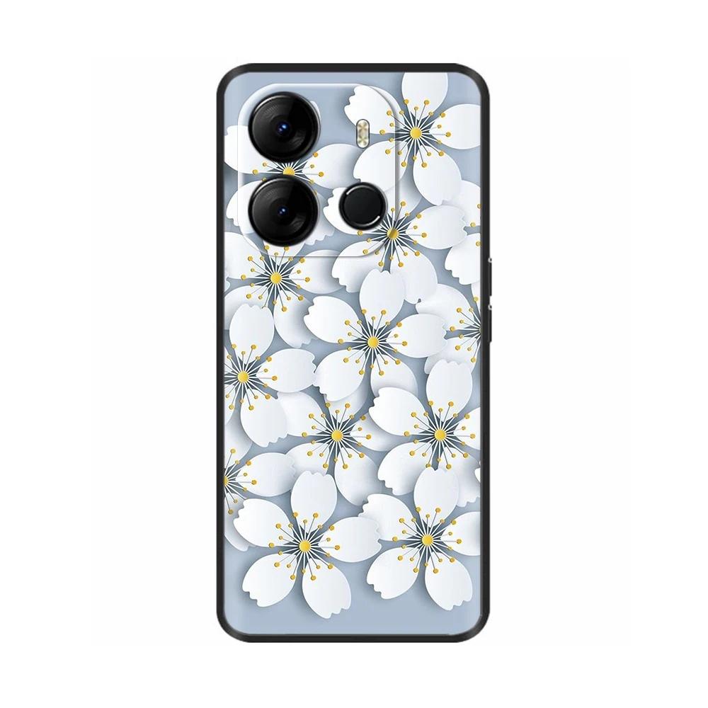 Für Spark Go 2023 Hülle Weiche Schwarze Silikon-Stoßstangenabdeckung Für Tecno Spark Go 2023 BF7n Abdeckung Capa Protect Handyhülle Etui