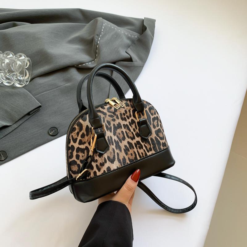 

Сумка через плечо с леопардовым принтом для женщин, модная сумка, сумка через плечо, в которую можно положить мобильный телефон (20cm<Max Length<30cm)