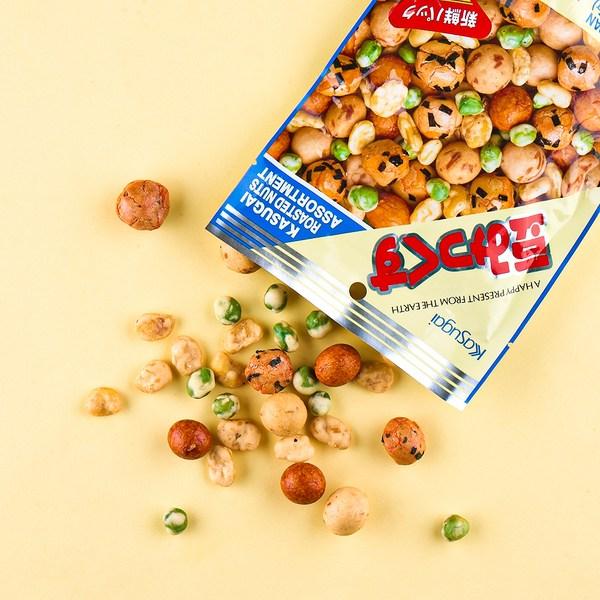 Kasugai Mame Mix Snack, 57g, 2 Pieces, Korean Nuts