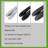 Car Door Handle Covers For Peugeot 208 MK2 P21 2020~2025 Scratch Proof Chromium Styling Stickers Exterior Parts Auto Accessories