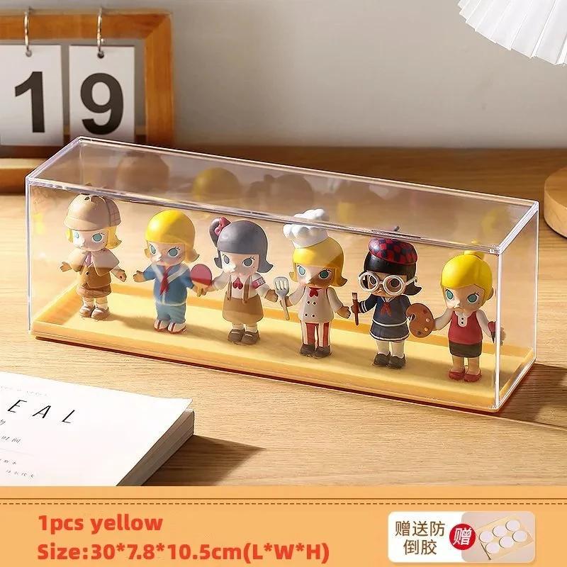 1PC Acrylic Action Figures Storage Box Bind Box Doll Display Rack Stacktable Large Transparent Doll Showing Cabinet