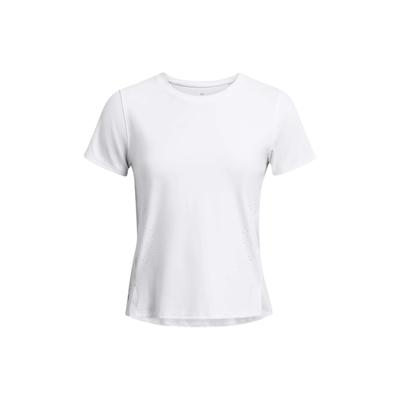 UA Elite Solid Quick-Dry Crew Neck Short Sleeve T-Shirt Women T-Shirts White 1383364-100