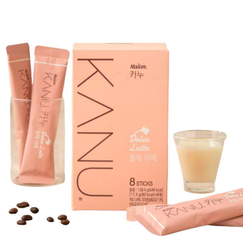 KANU Dolce Latte Premium Korean Café Style Sweet Milk Coffee Latte 8 Sticks 1box(8ea)
