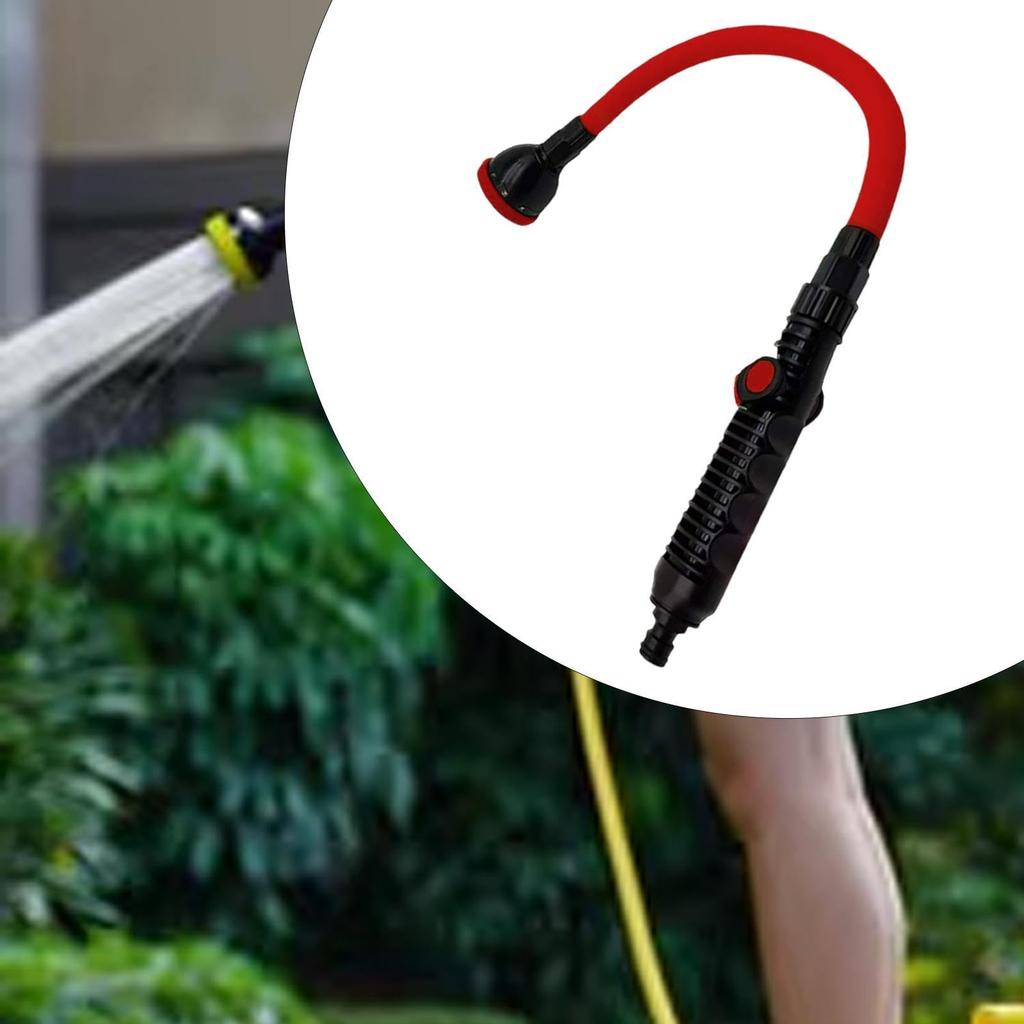 Long Hose Nozzle Sprayer for Hanging Basket 360 Green Rotating Wand with Adjustable Sprays Patterns Watering Tool