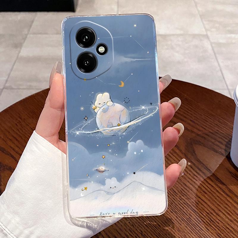 Gel-Hülle für Honor 400 Pro Honor400 Funda Honor 400 Lite Capa Klare Silikon-Weich-TPU-Rückseite Niedliche Katze Schutzhülle