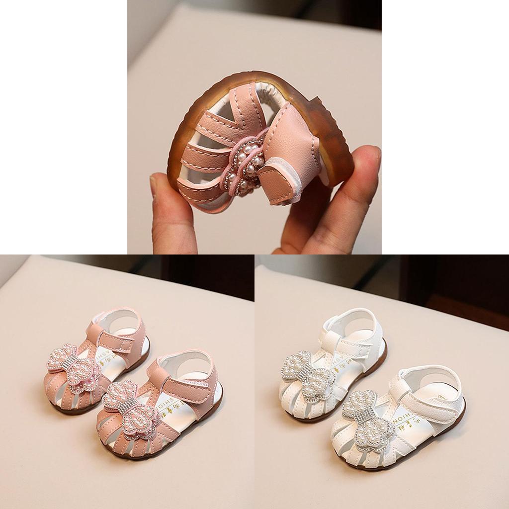 Baby Toddler Princess Shoes With Magic Tape For Summer Playtime
