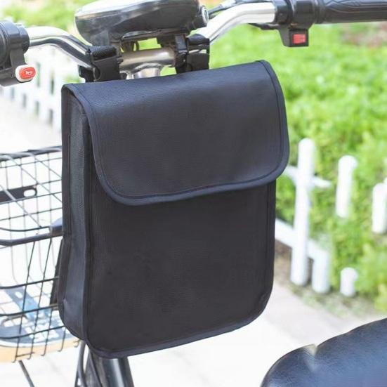 Bicycle Bag with Adjustable Straps Waterproof Handlebar Front Tube Basket Cycling Bag