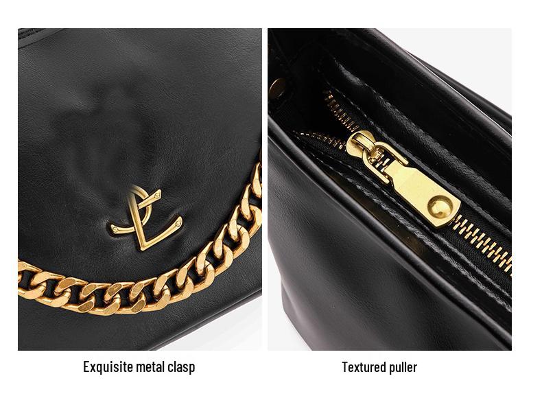 2025 High-End European & American Retro Yang Bucket Chain Bag - Versatile, Simple, Large Capacity Handbag