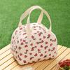 New Style, Corduroy, Semi-circular Meal Bag, Portable Bento Bag, Lunch Box Bag, Student Office Worker, Lunch Bag, Handbag
