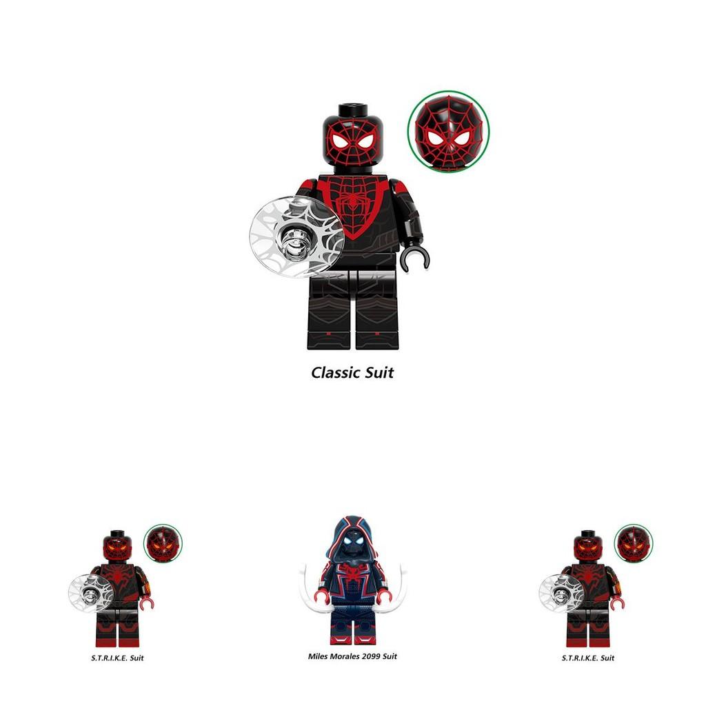 G0120 Superhero Building Blocks Spider-man Great Responsibility Suit In Red Cape