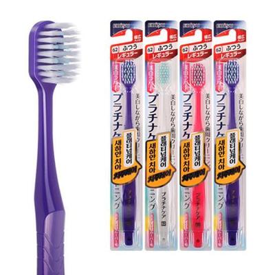 Zubní kartáček Ebisu Platinum Whitening Care (4-balení) (Náhodná barva)