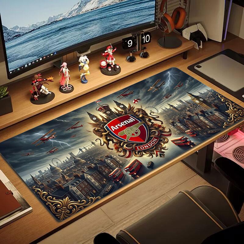 Arsenal F Large Size Mouse Pad Large Gaming Table Cushion Non-slip Laptop Tablet Big Mousepad XXL Mat Mini PC Playmat With Lock Edge