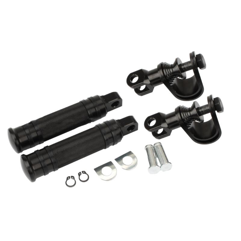 Stylish Highway Foot Pegs Metal & Plastic Footrest Mount Durable for Motorcycles Improve Comfort & Style on Your Bike
