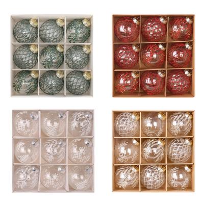Bolas de Natal de 8 cm de diâmetro, enfeites de Natal para animais de estimação