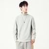 DeRong Sweatshirt Men's Half Turtleneck Long-sleeved T-shirt Men's Casual Men's Solid Color Bottoming Shirt