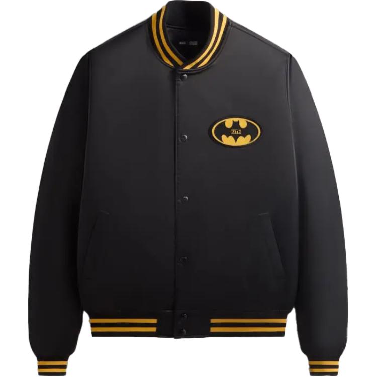 

Атласная куртка-бомбер Kith x Batman, черная, мужская верхняя одежда KHM010709-001 M