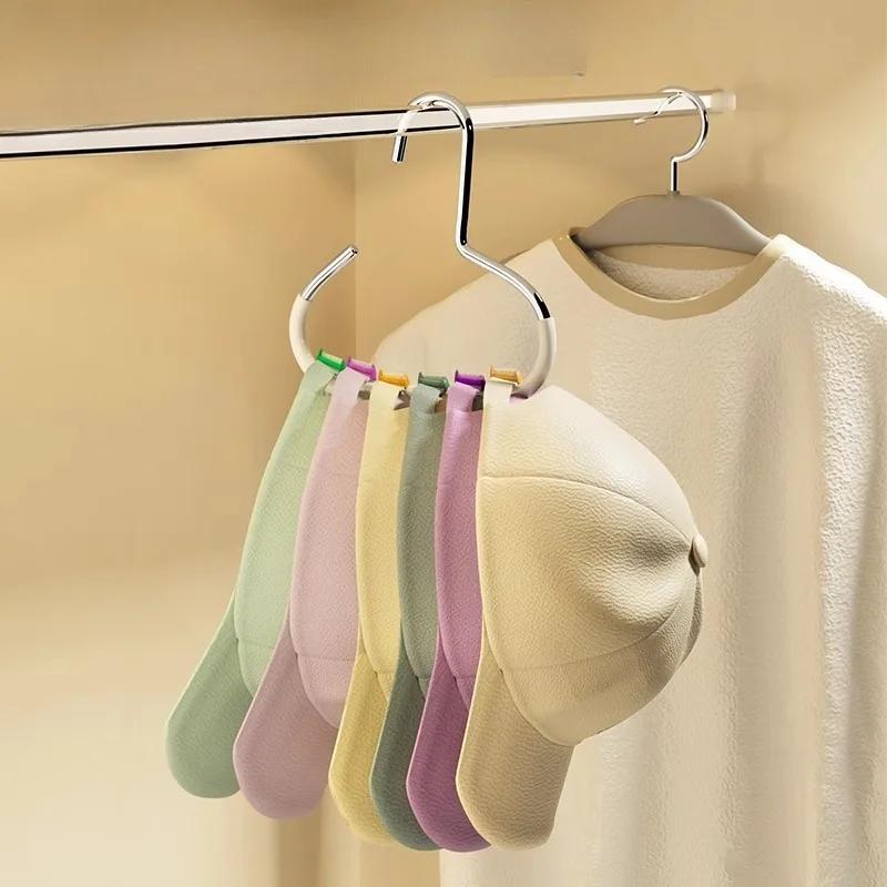 4/2PCS Multifunctional Storage Solution for Baseball Cap Scarf Belt Wardrobe Decoration Durable Practical Hooks