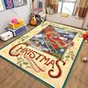 Christmas Vintage Poster Theme Carpet New Release! Rugged for Living Rooms Bedrooms, Office Areas,Durable Machines Washable Mats
