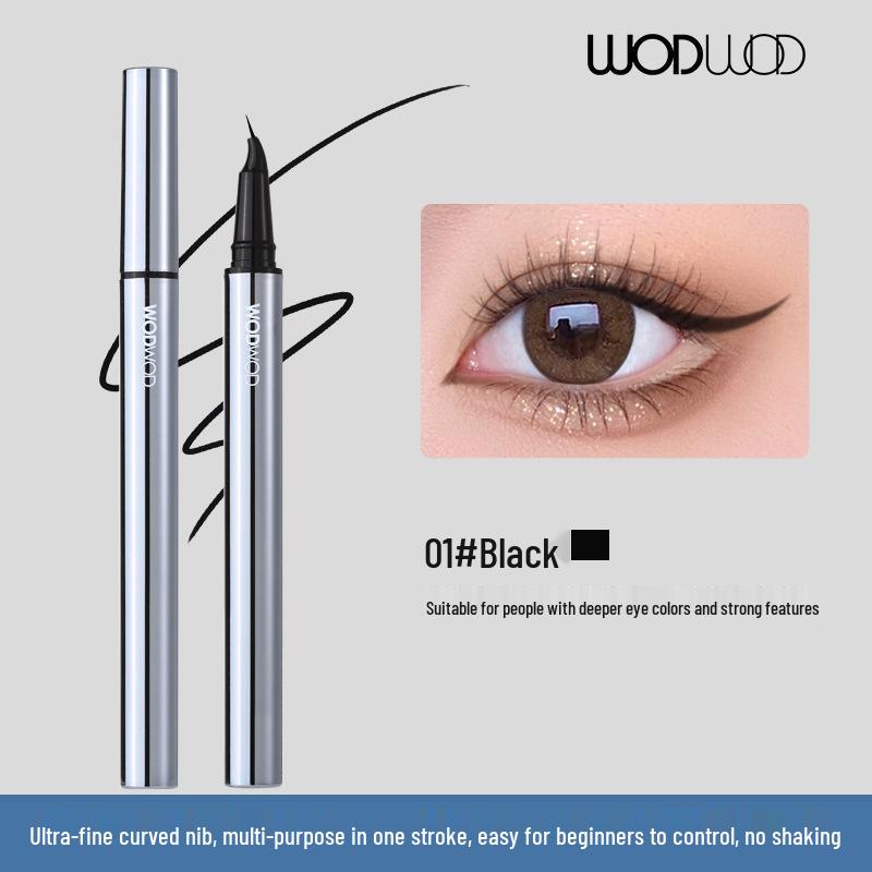 WODWOD Precision Angled Eyeliner Pen: Waterproof, Sweatproof, Smudge-proof, Perfect for Lower Lash & Waterline.